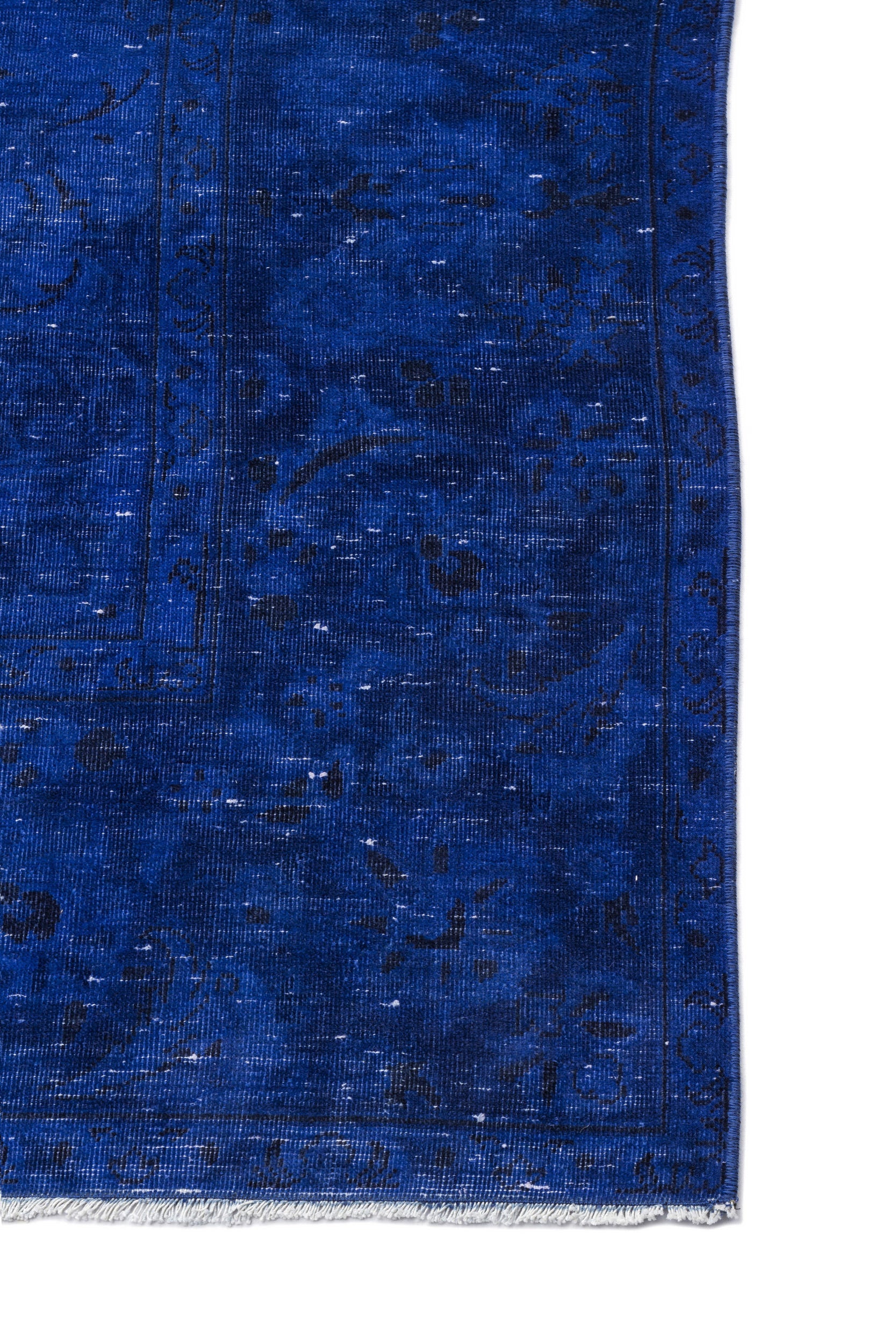 Epir Blue Vintage Wool Handmade Area Rug 9'8" x 13'1"