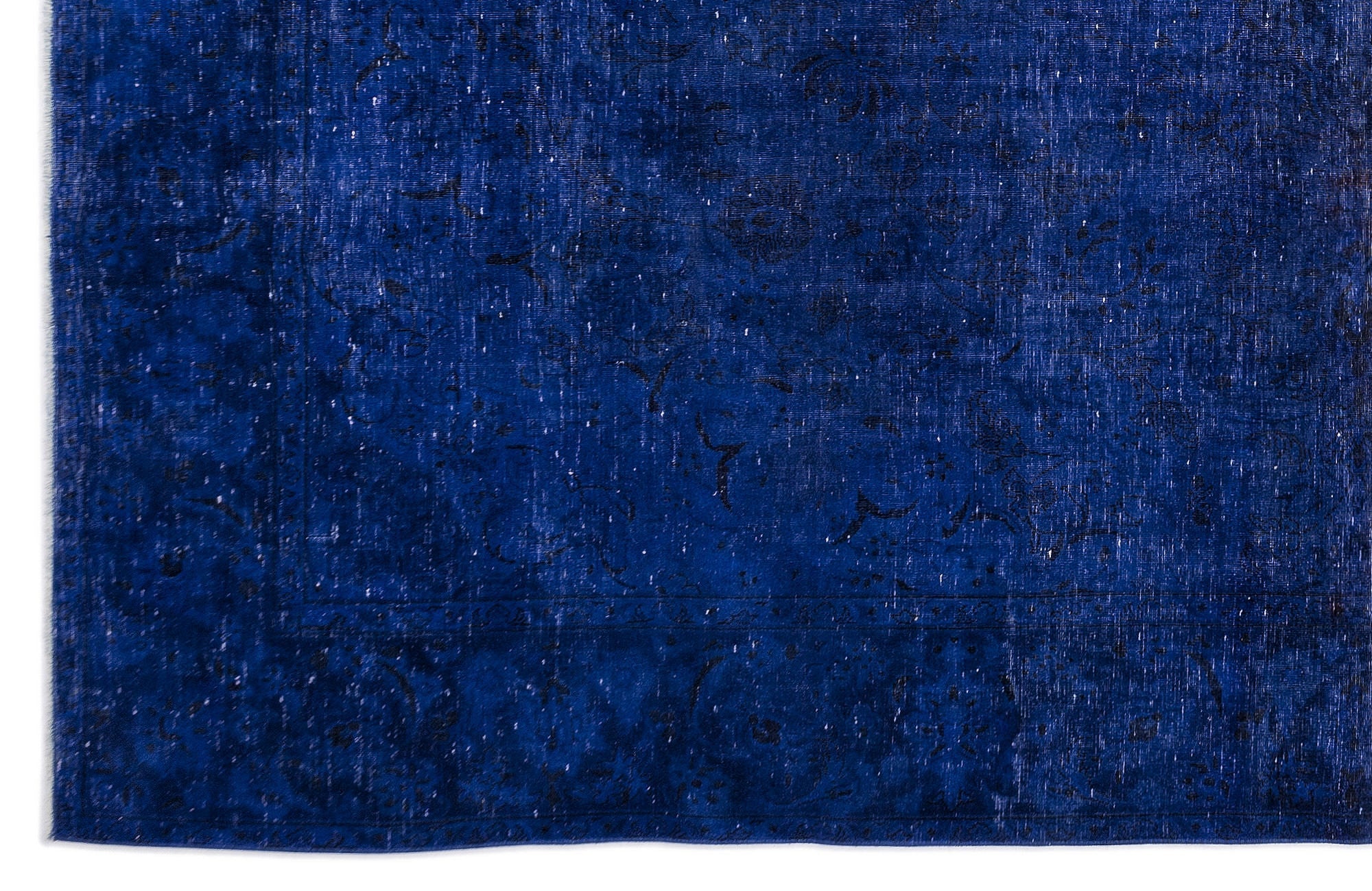 Epir Blue Vintage Wool Handmade Area Rug 9'8" x 13'1"