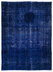 Epir Blue Vintage Wool Handmade Area Rug 9'1" x 12'6"