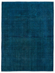 Epir Turquoise Vintage Wool Handmade Area Rug 9'9" x 13'2"
