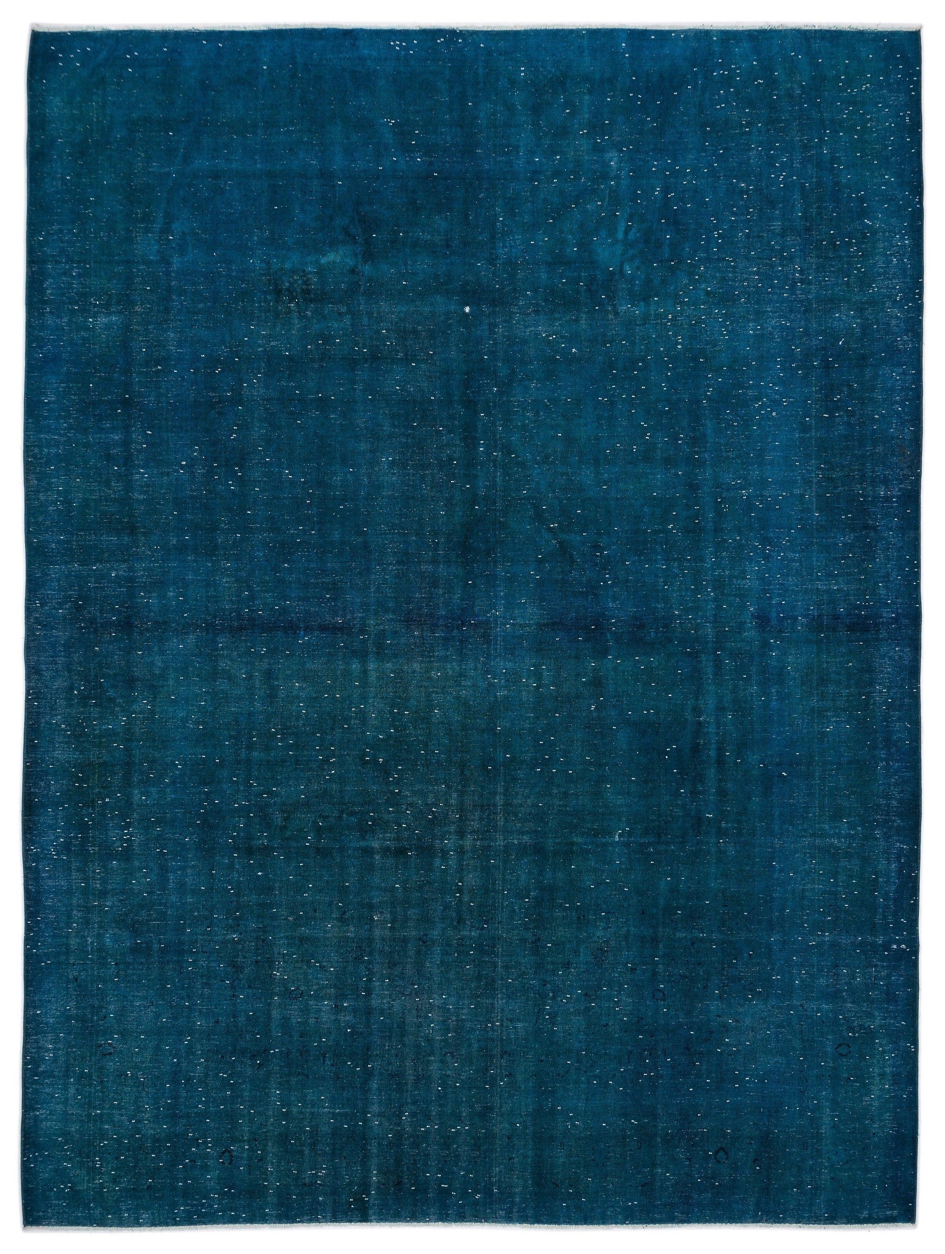 Epir Turquoise Vintage Wool Handmade Area Rug 9'9" x 13'2"