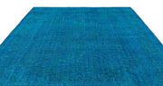 Epir Turquoise Vintage Wool Handmade Area Rug 9'5" x 13'0"