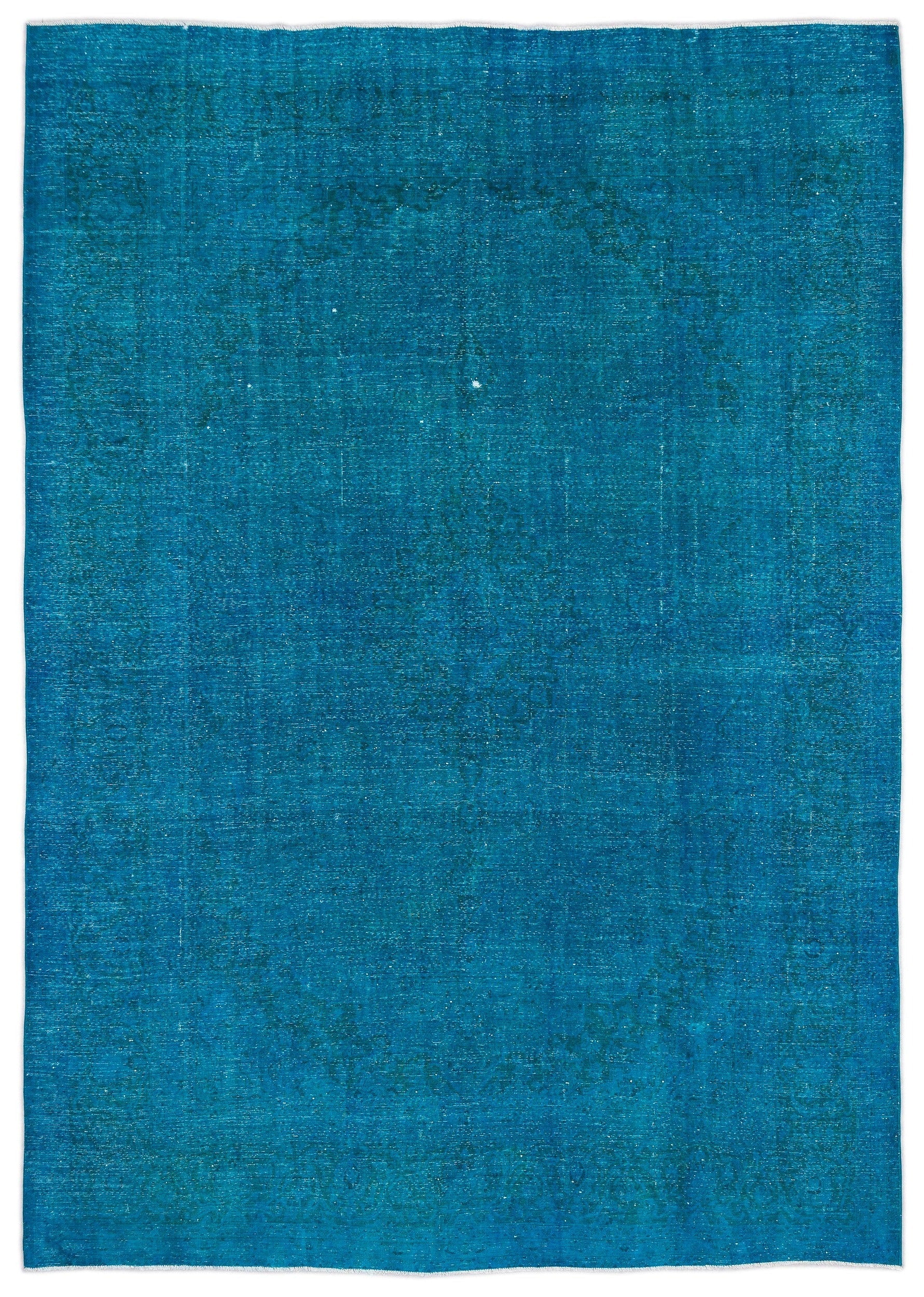 Epir Turquoise Vintage Wool Handmade Area Rug 9'5" x 13'0"