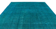 Epir Turquoise Vintage Wool Handmade Area Rug 9'6" x 12'6"