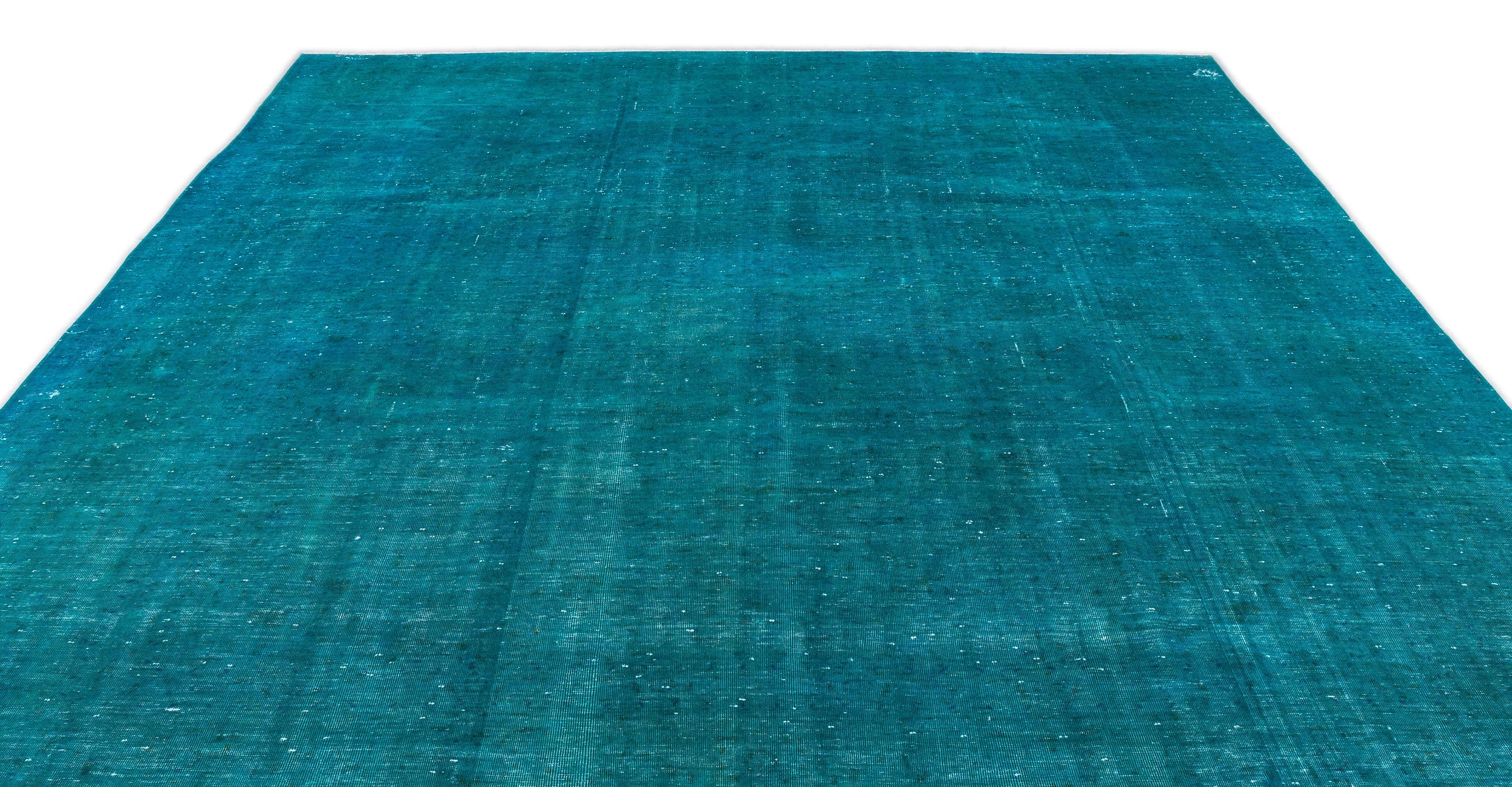 Epir Turquoise Vintage Wool Handmade Area Rug 9'6" x 12'6"