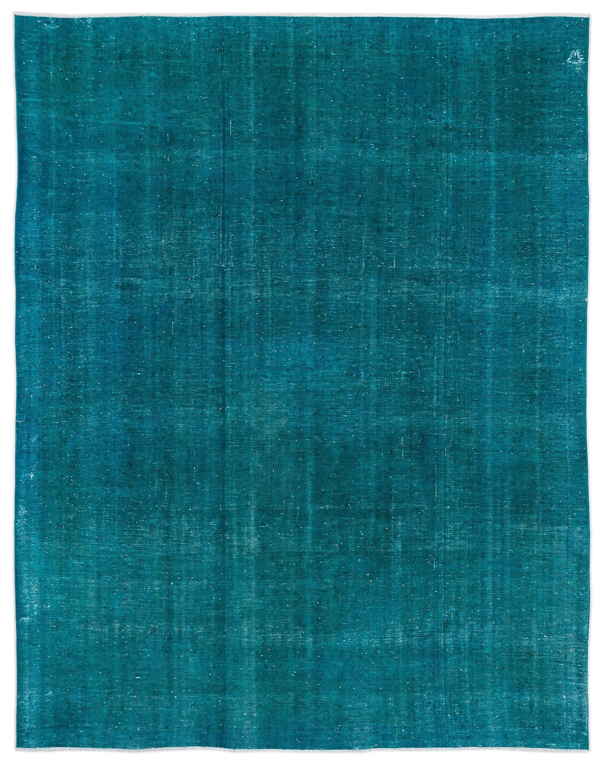 Epir Turquoise Vintage Wool Handmade Area Rug 9'6" x 12'6"