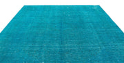 Epir Turquoise Vintage Wool Handmade Area Rug 9'7" x 12'10"