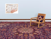 Epir Red Vintage Wool Handmade Area Rug 9'7" x 12'10"