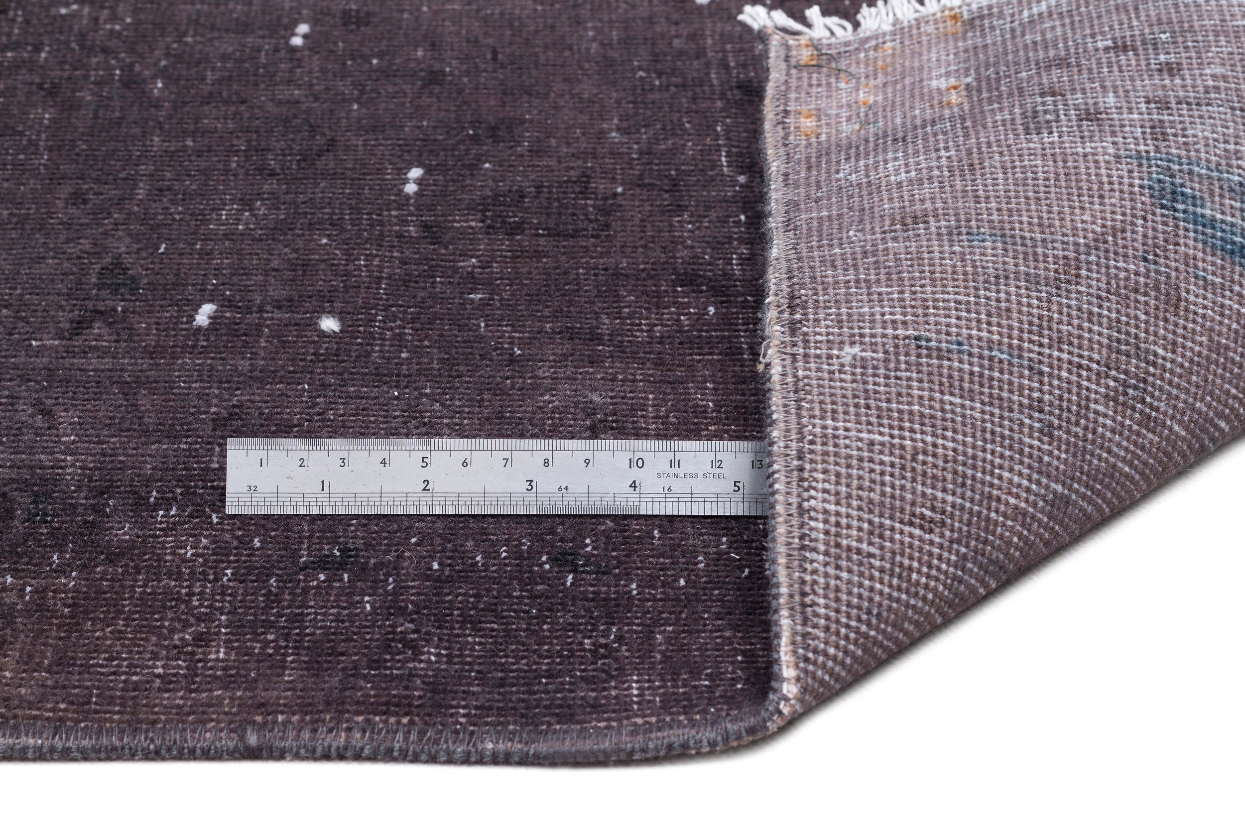 Epir Grey Vintage Wool Handmade Area Rug 9'4" x 13'1"