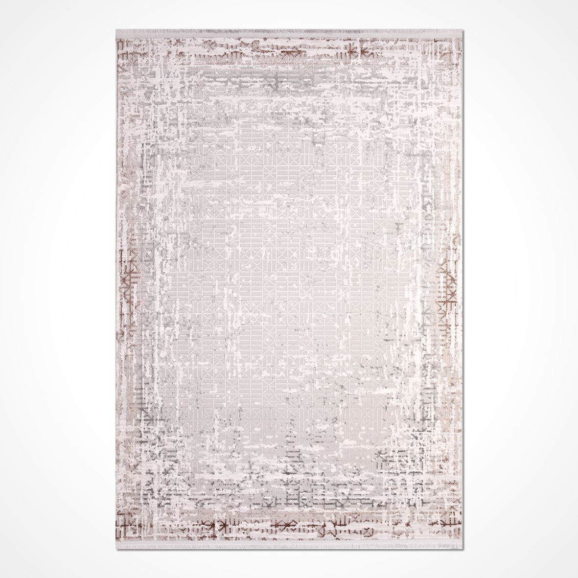 Vintage Area Rug – Machine Made Cream Rug with 8mm Pile Height & Laser Cut Edges