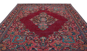 Epir Red Vintage Wool Handmade Area Rug 9'2" x 13'0"