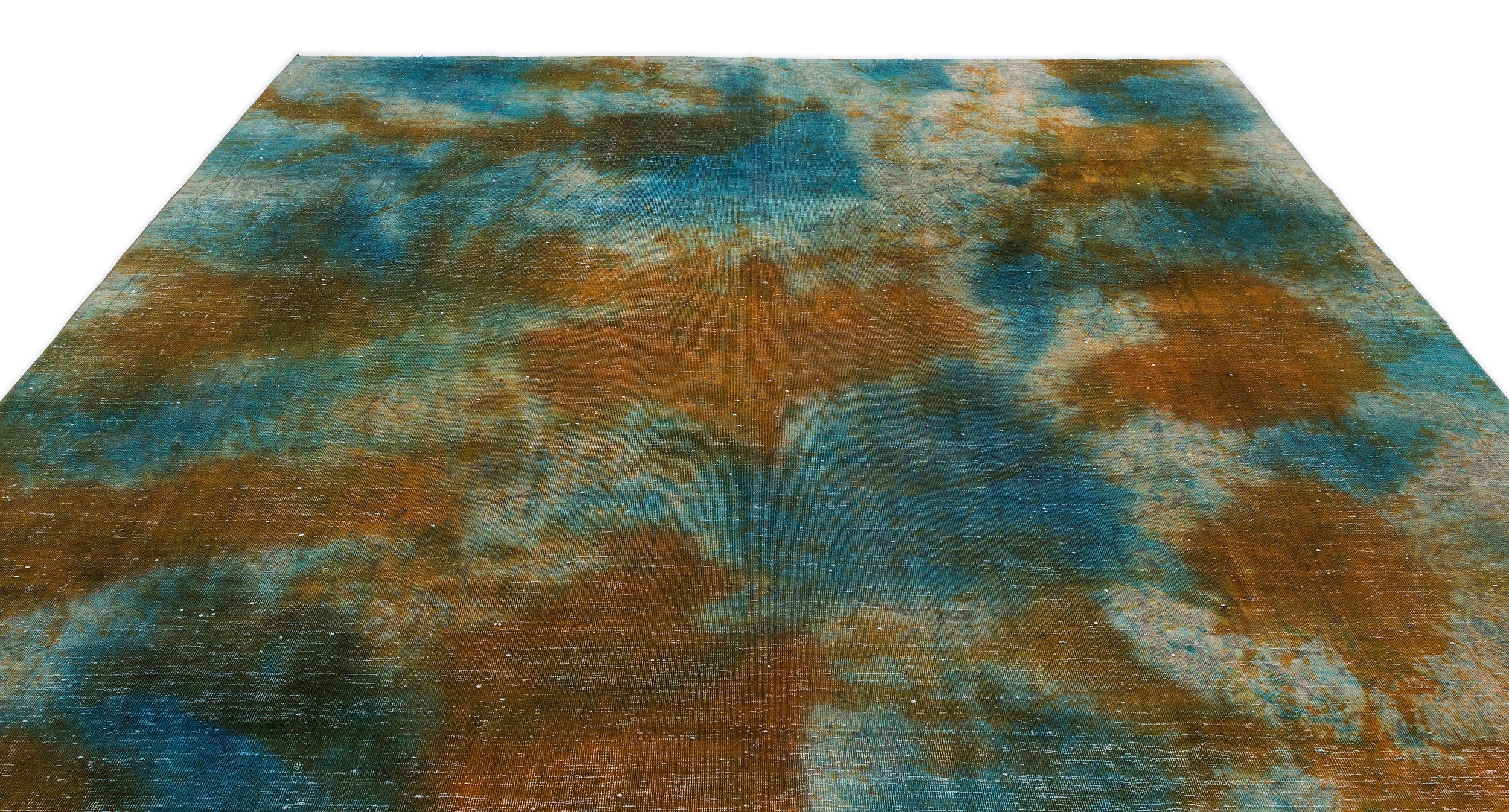 Epir Blue Vintage Wool Handmade Area Rug 9'2" x 12'4"