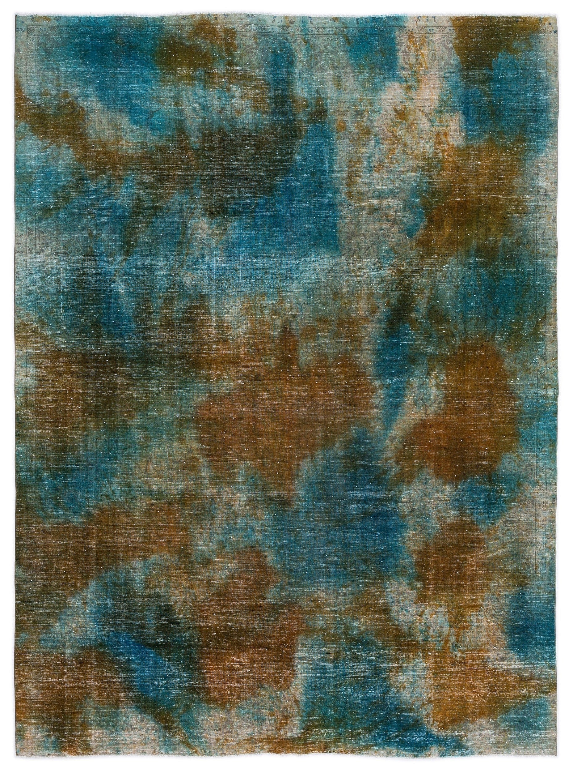 Epir Blue Vintage Wool Handmade Area Rug 9'2" x 12'4"