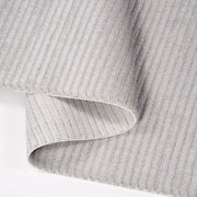Grey Striped Area Rug - Machine Made Acrylic Rug with Laser Cut Edge, 8mm Pile