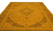 Epir Yellow Vintage Wool Handmade Area Rug 9'4" x 13'1"