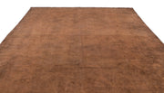 Epir Brown Vintage Wool Handmade Area Rug 9'7" x 12'10"
