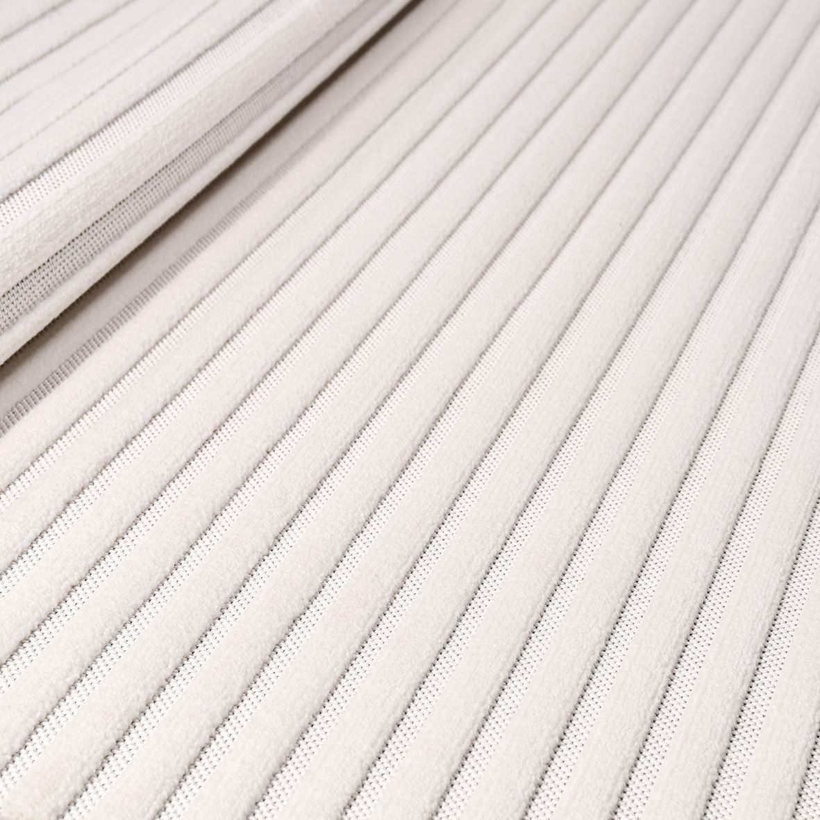 Cream Striped Rug - Machine Made Area Rug With Soft Pile Carpet, Durable Polyester