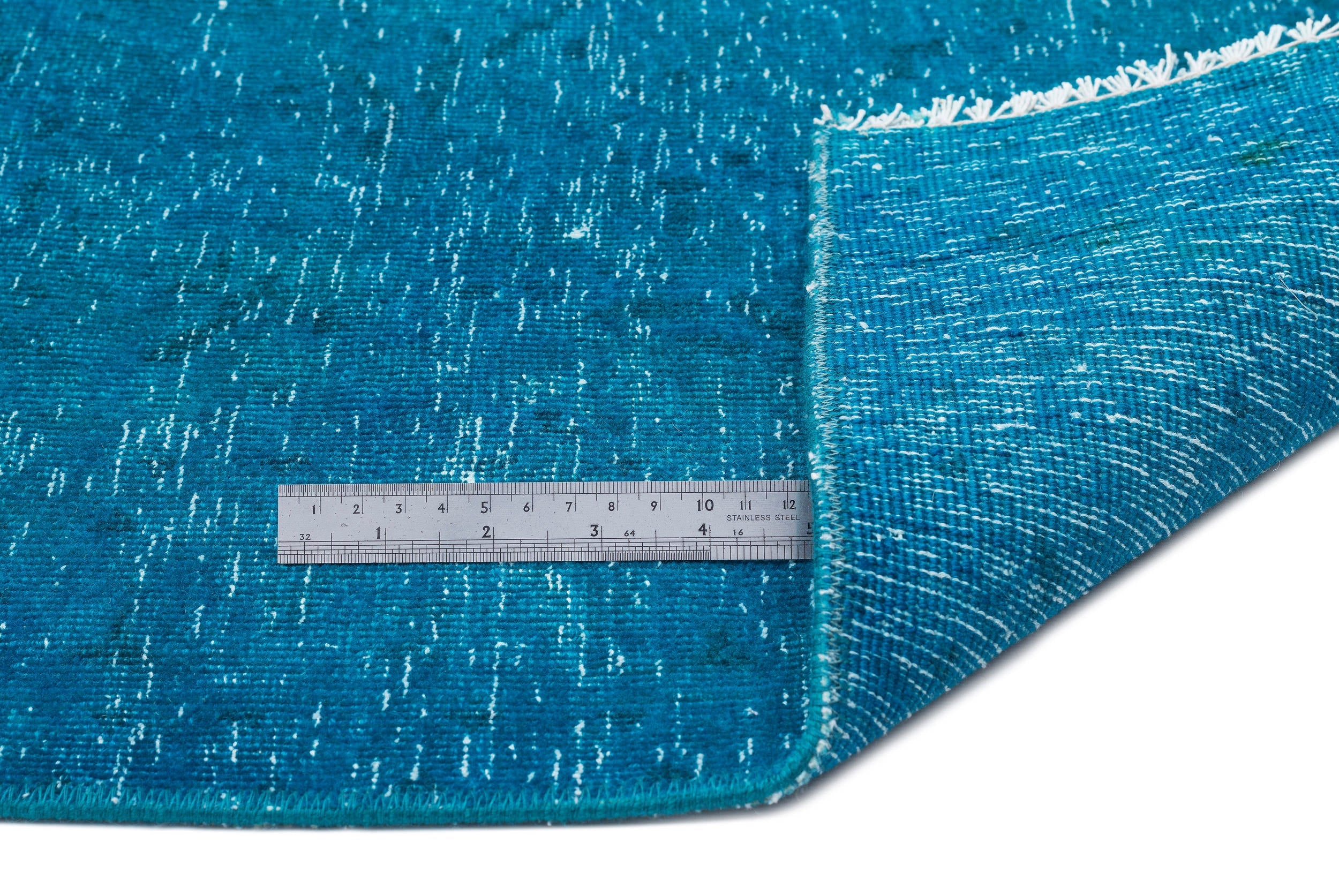 Epir Turquoise Vintage Wool Handmade Area Rug 9'7" x 13'0"