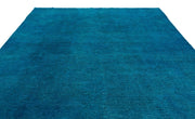 Epir Turquoise Vintage Wool Handmade Area Rug 9'7" x 13'0"