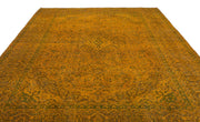 Epir Yellow Vintage Wool Handmade Area Rug 9'3" x 13'2"