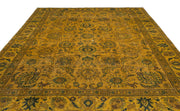 Epir Yellow Vintage Wool Handmade Area Rug 9'1" x 12'11"