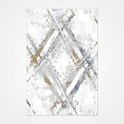 Modern Area Rug - Grey Machine Made Rug with 10mm Pile Height | Easy Clean