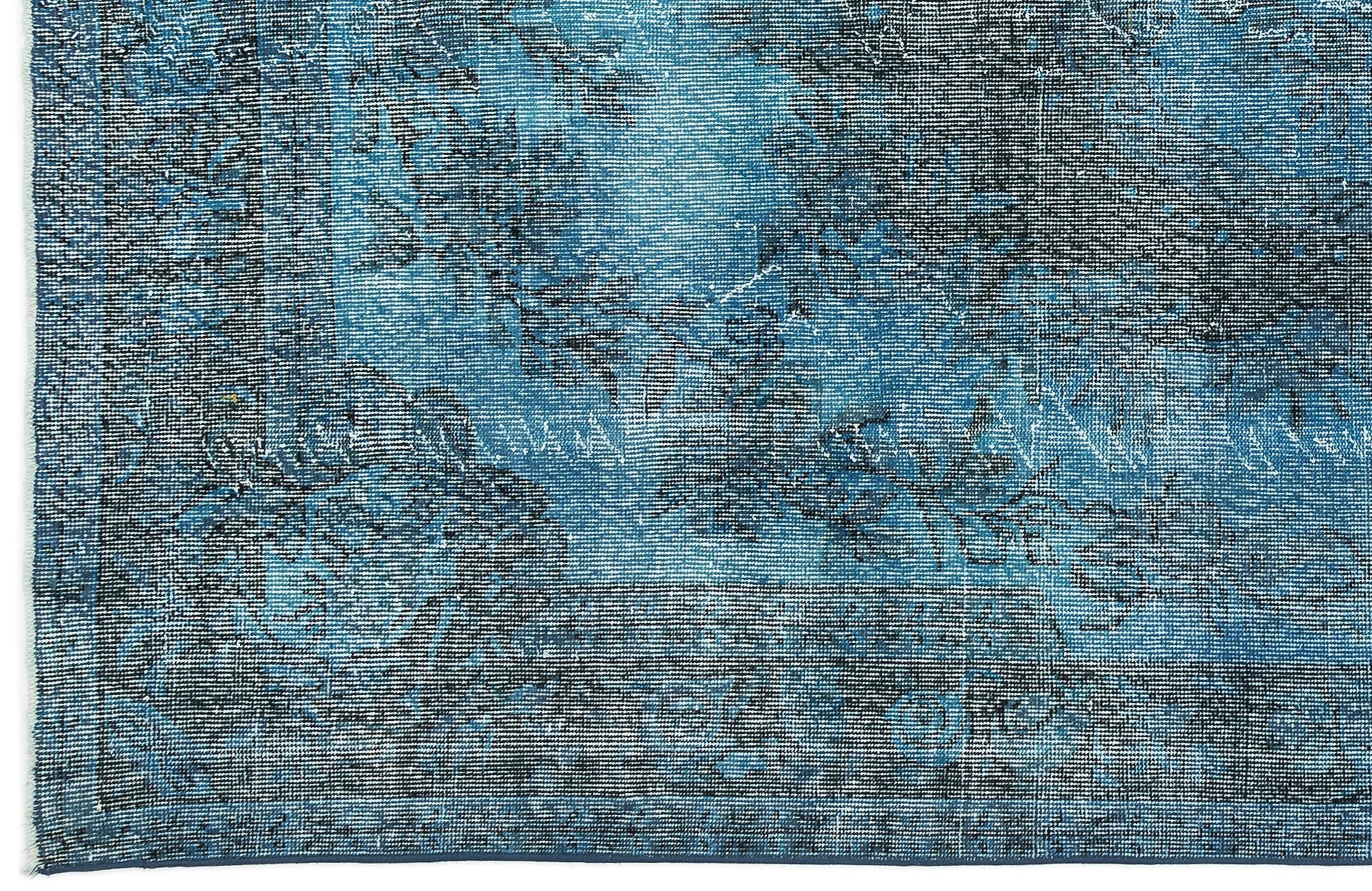Atina 12012 Turquoise Vintage Wool Handmade Area Rug 6'0" x 10'1"