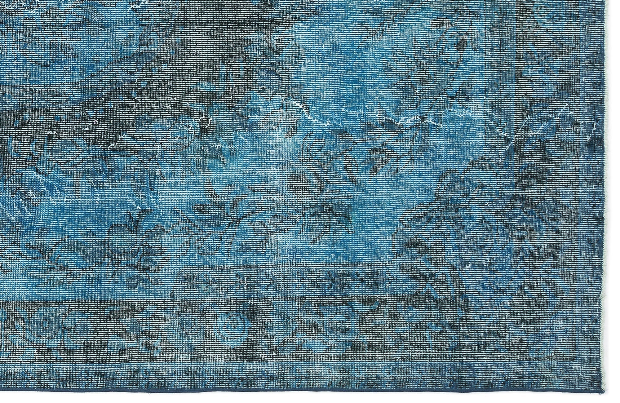 Atina 12012 Turquoise Vintage Wool Handmade Area Rug 6'0" x 10'1"