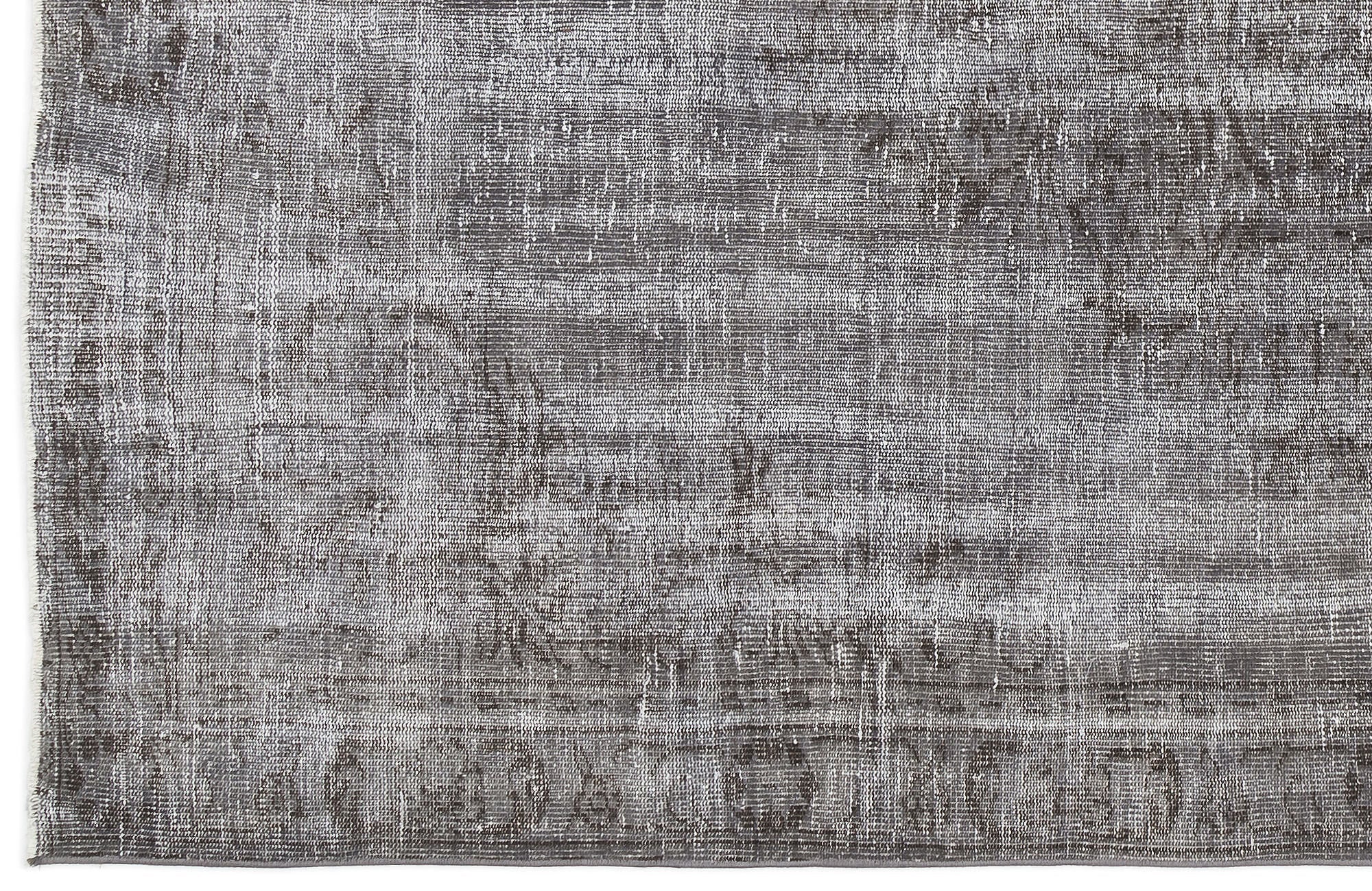 Atina Grey Vintage Wool Handmade Area Rug 5'9" x 8'11"