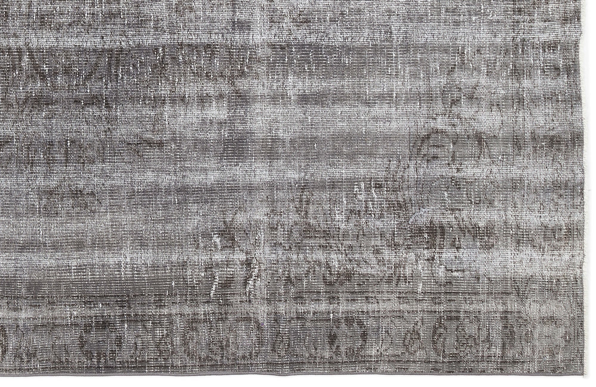 Atina Grey Vintage Wool Handmade Area Rug 5'9" x 8'11"