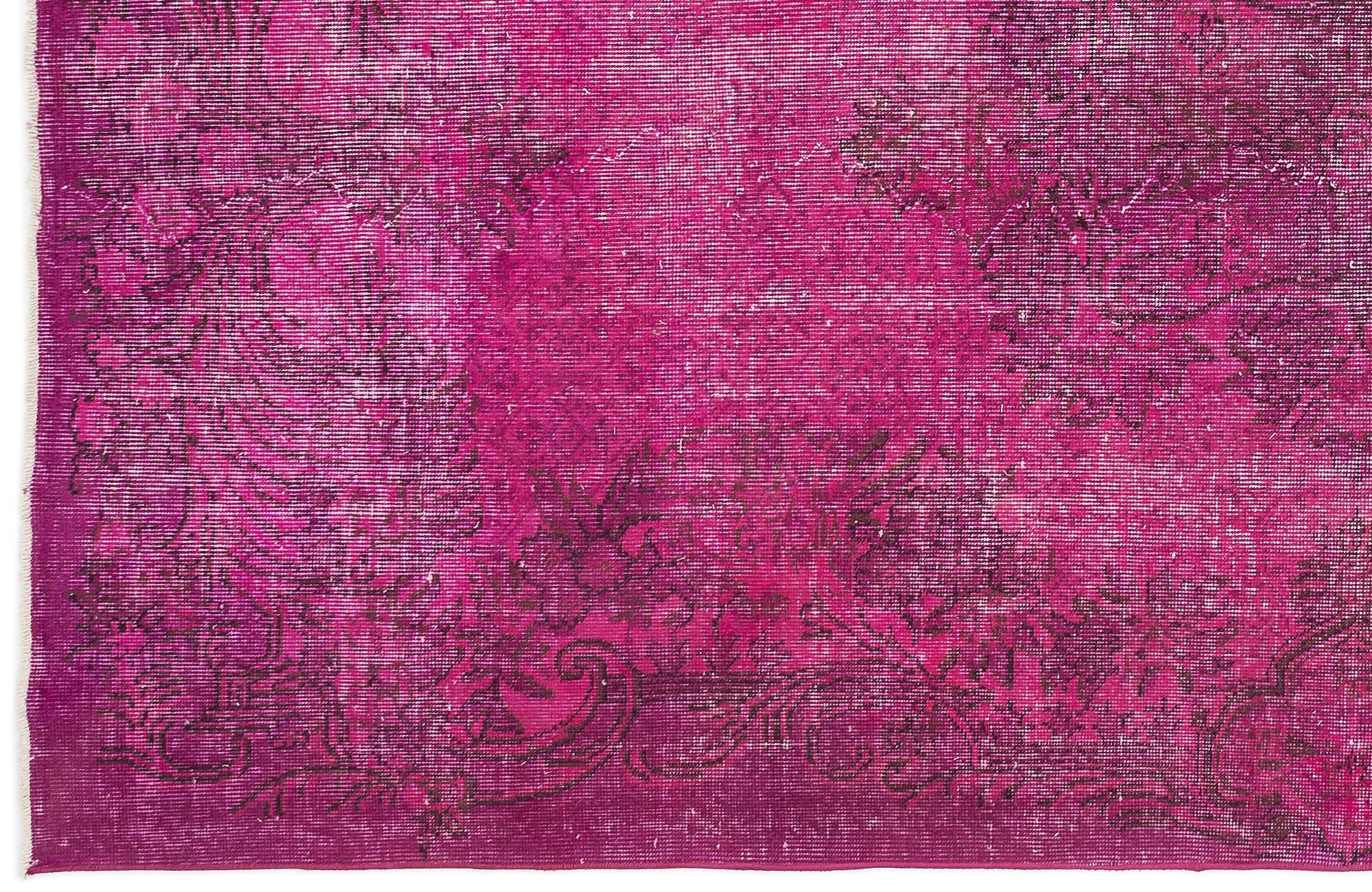 Atina Pink Vintage Wool Handmade Area Rug 5'5" x 9'6"