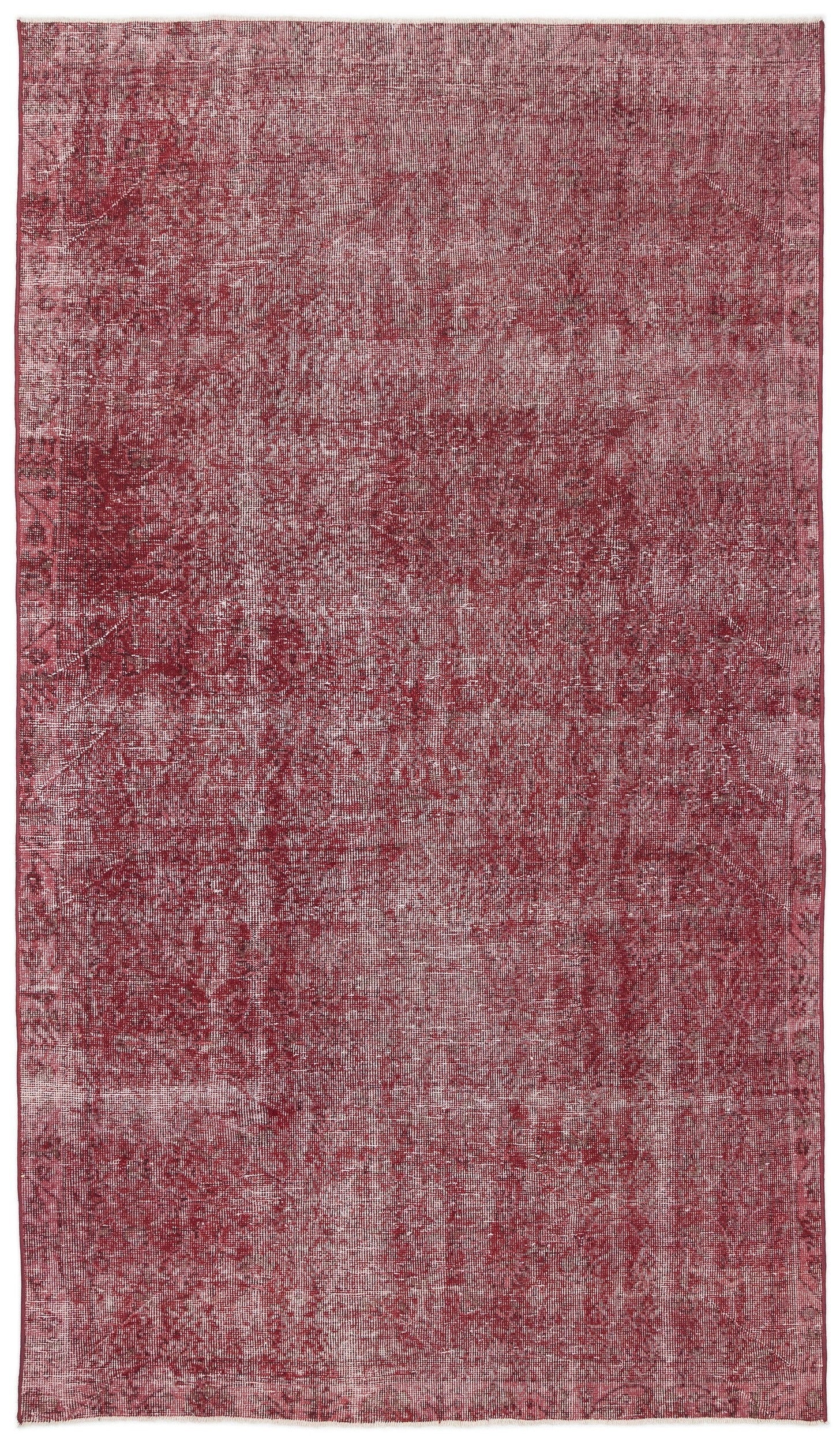 Atina Red Vintage Wool Handmade Area Rug 5'7" x 9'8"