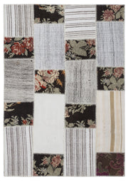 Teselya 1214 Beige Floral Wool Handmade Area Rug 5'3" x 7'7"