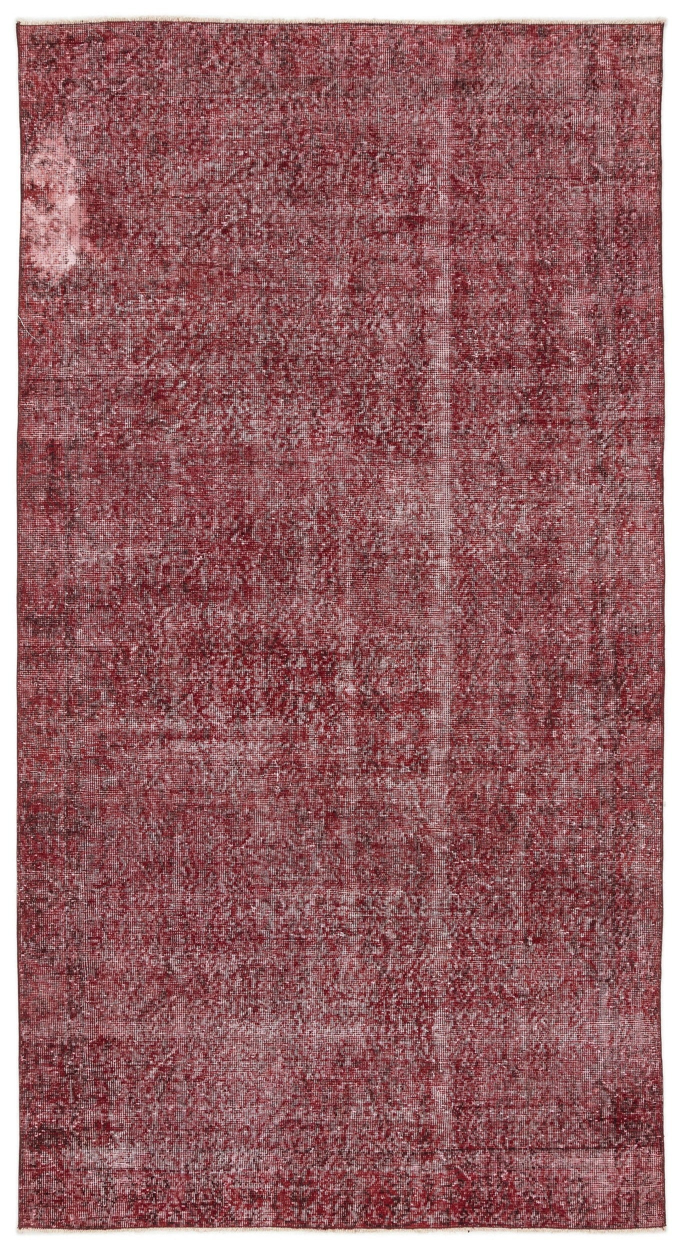 Atina Red Vintage Wool Handmade Area Rug 5'6" x 8'7"