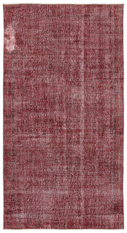 Atina Red Vintage Wool Handmade Area Rug 5'6" x 8'7"