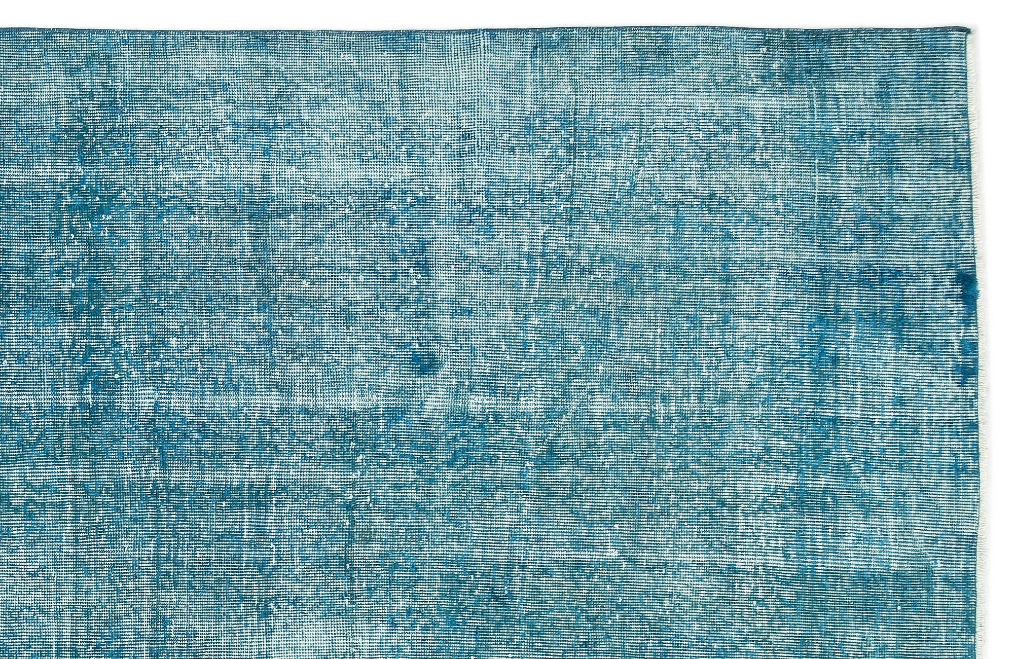 Atina Turquoise Vintage Wool Handmade Area Rug 6'11" x 10'1"