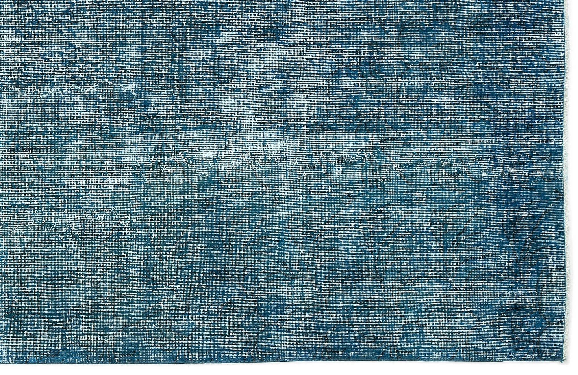 Atina Turquoise Vintage Wool Handmade Area Rug 4'10" x 8'8"