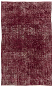 Atina Red Vintage Wool Handmade Area Rug 4'6" x 7'7"