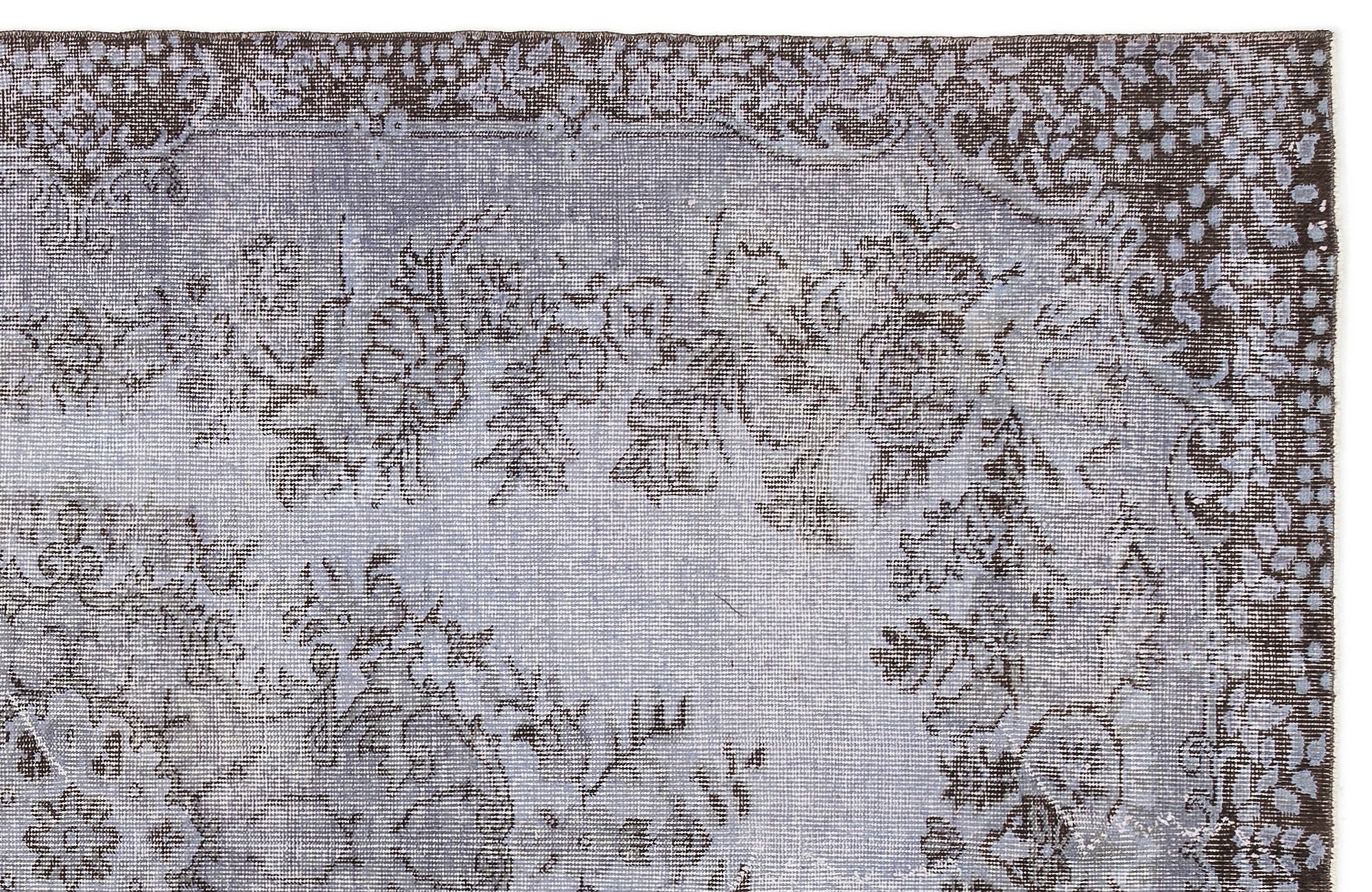 Atina Purple Vintage Wool Handmade Area Rug 5'9" x 8'6"