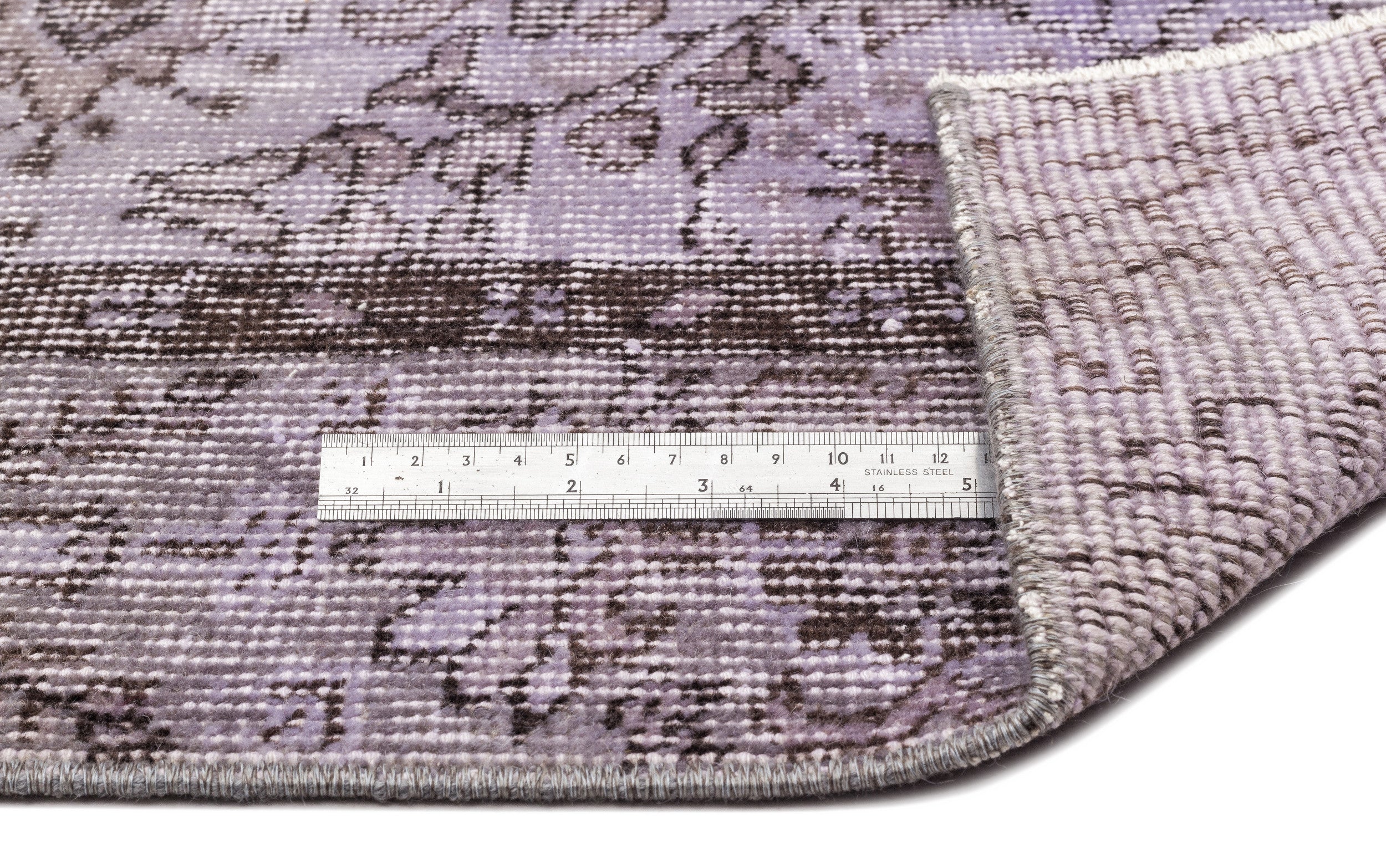 Atina Grey Vintage Wool Handmade Area Rug 4'8" x 8'2"