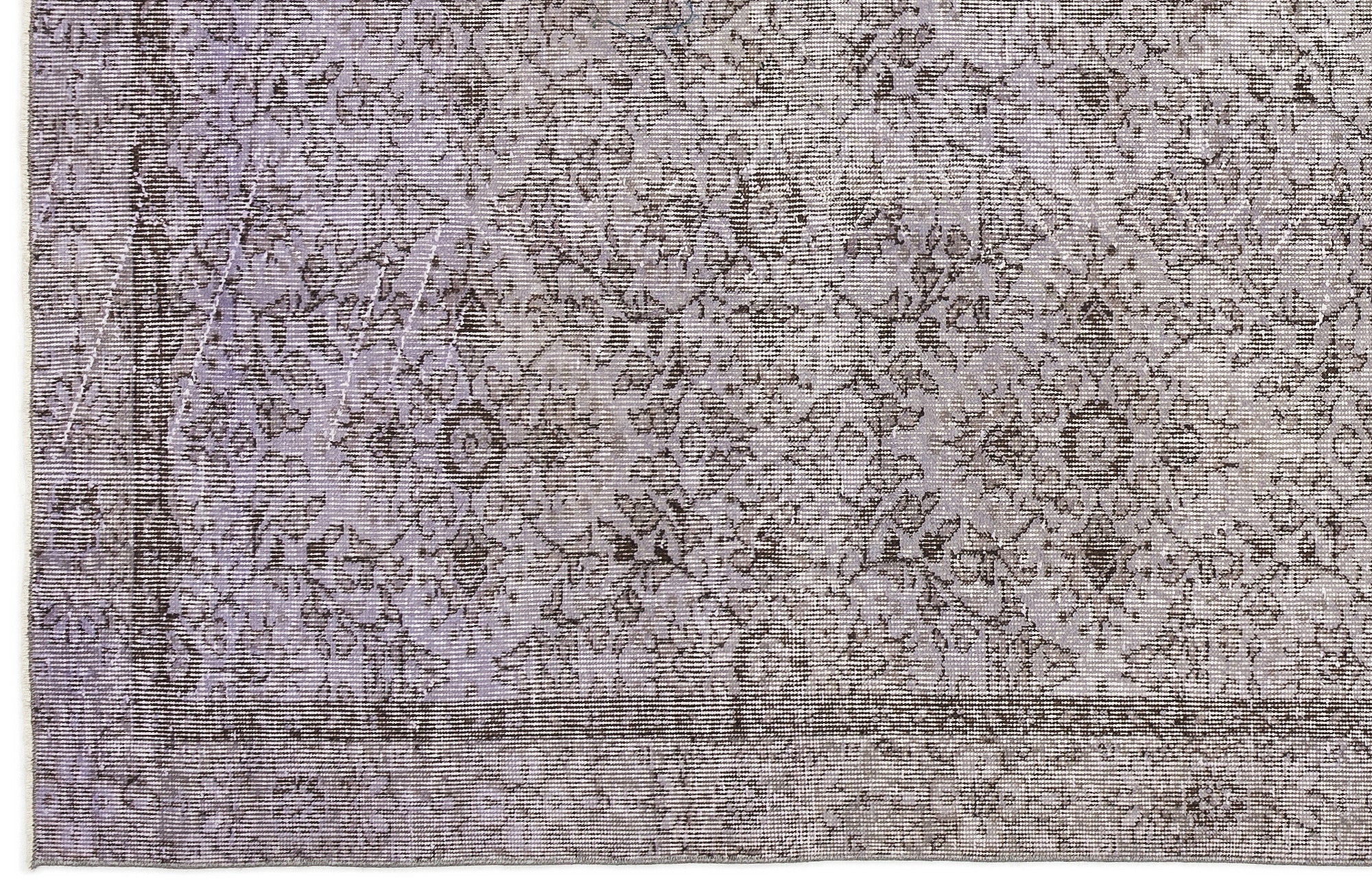 Atina Grey Vintage Wool Handmade Area Rug 4'8" x 8'2"