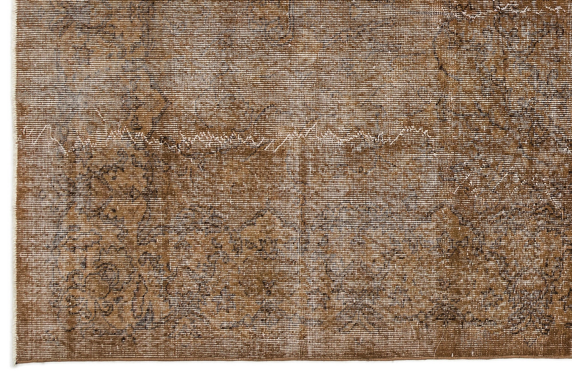 Atina Brown Vintage Wool Handmade Area Rug 5'11" x 9'11"