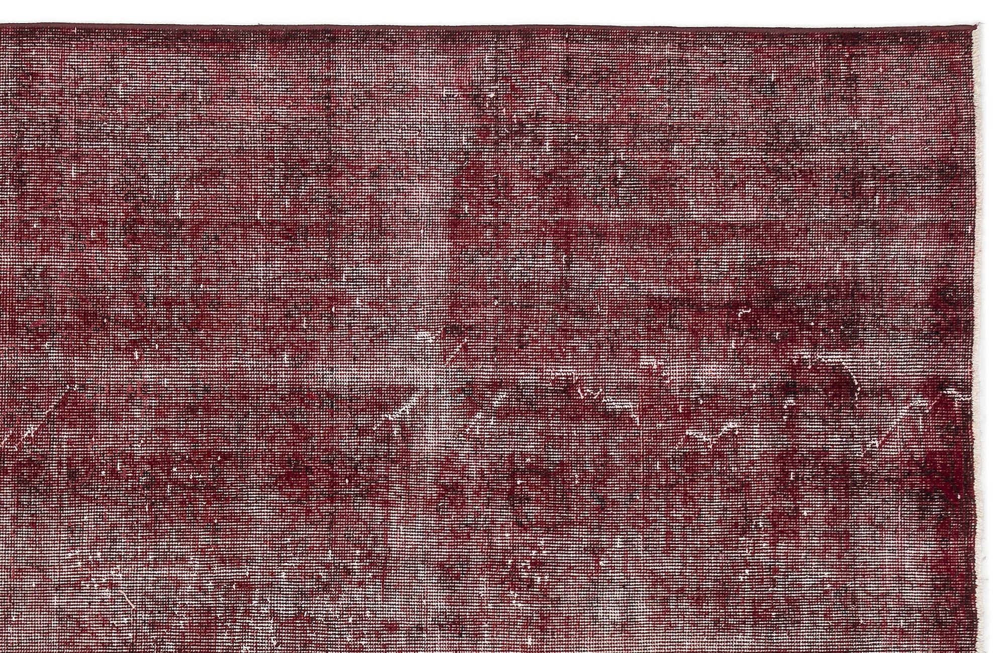 Atina Red Vintage Wool Handmade Area Rug 5'7" x 9'3"