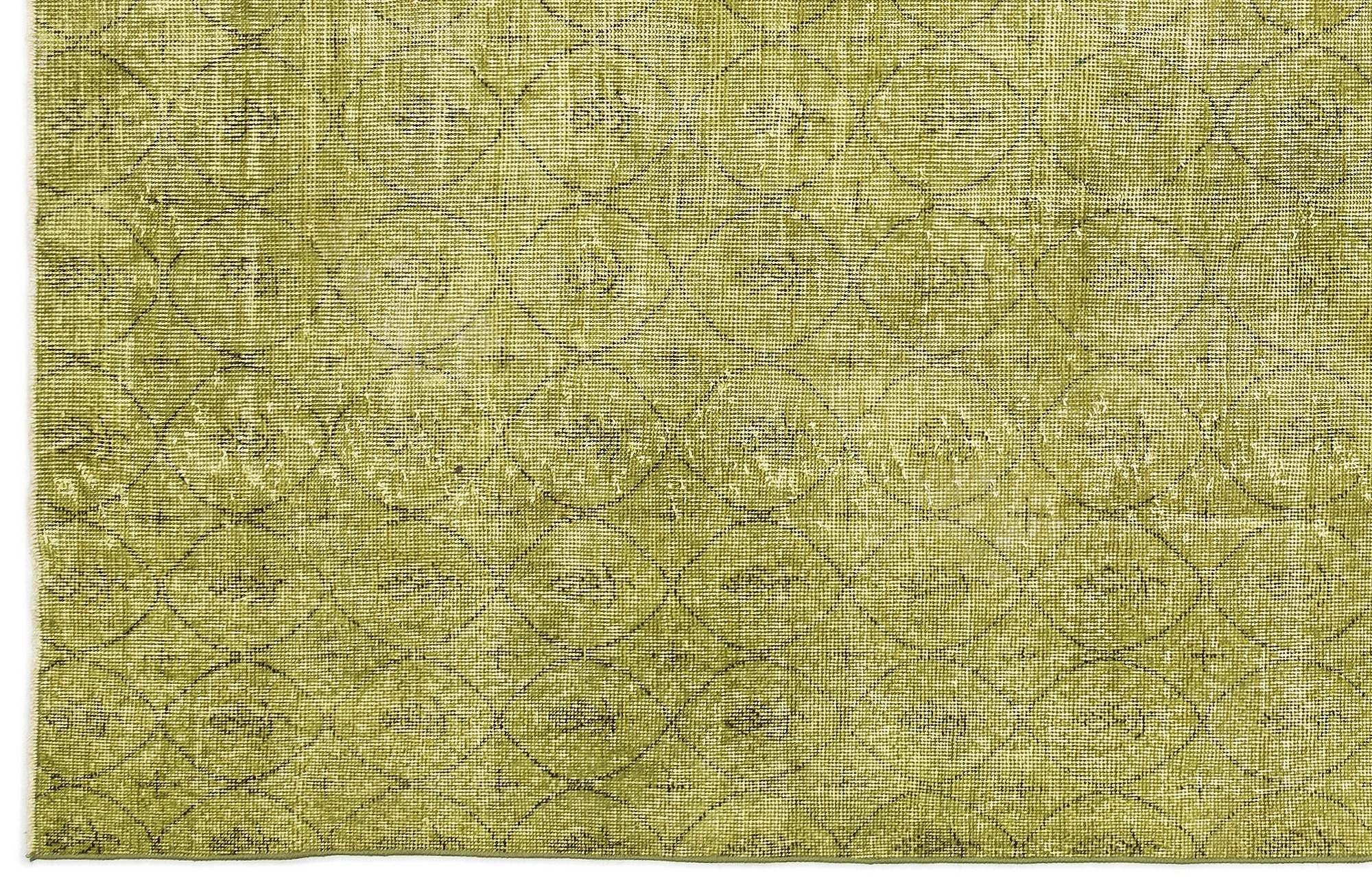 Atina Green Vintage Wool Handmade Area Rug 4'9" x 8'6"