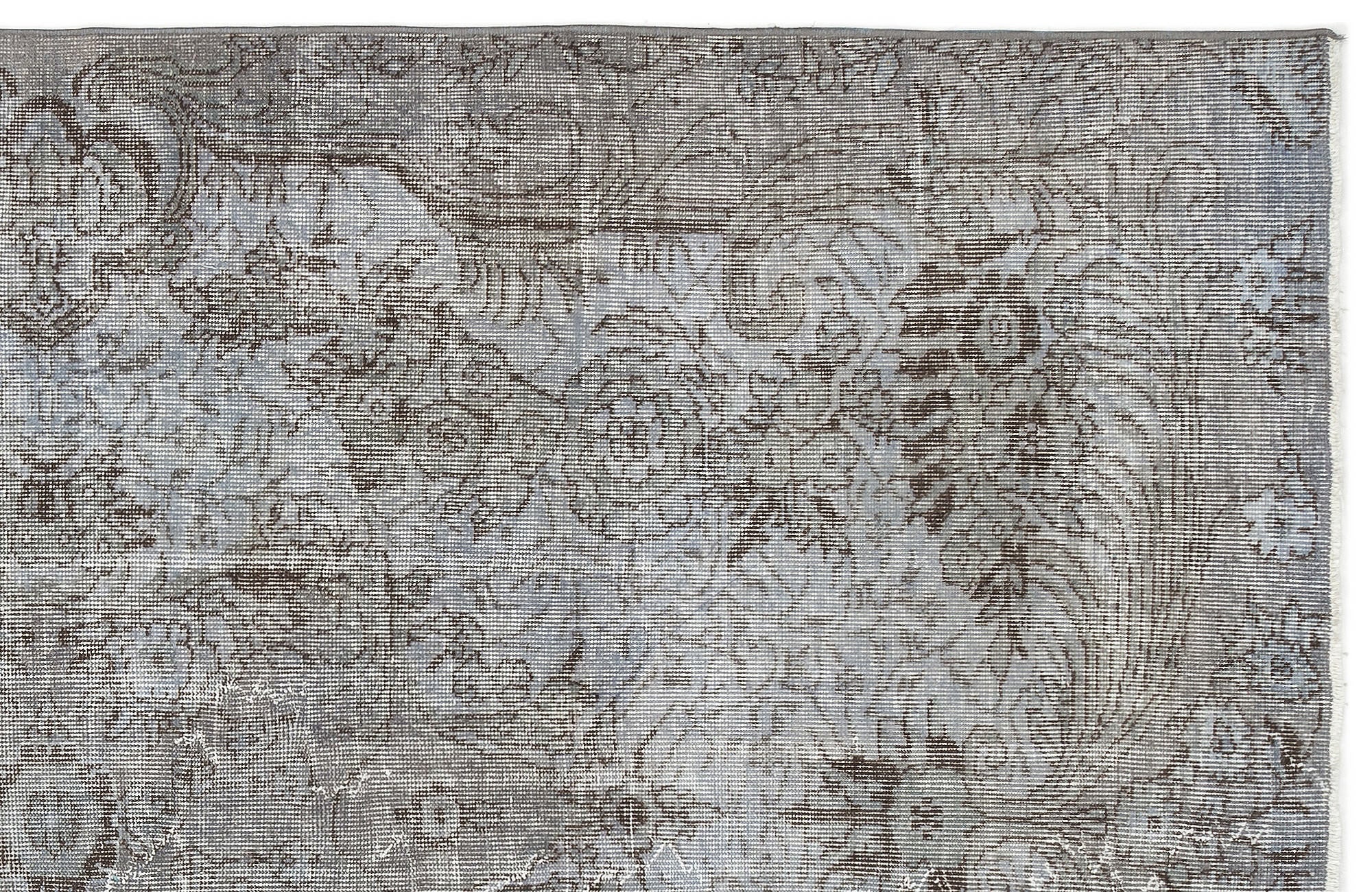 Atina Blue Vintage Wool Handmade Area Rug 5'5" x 9'3"