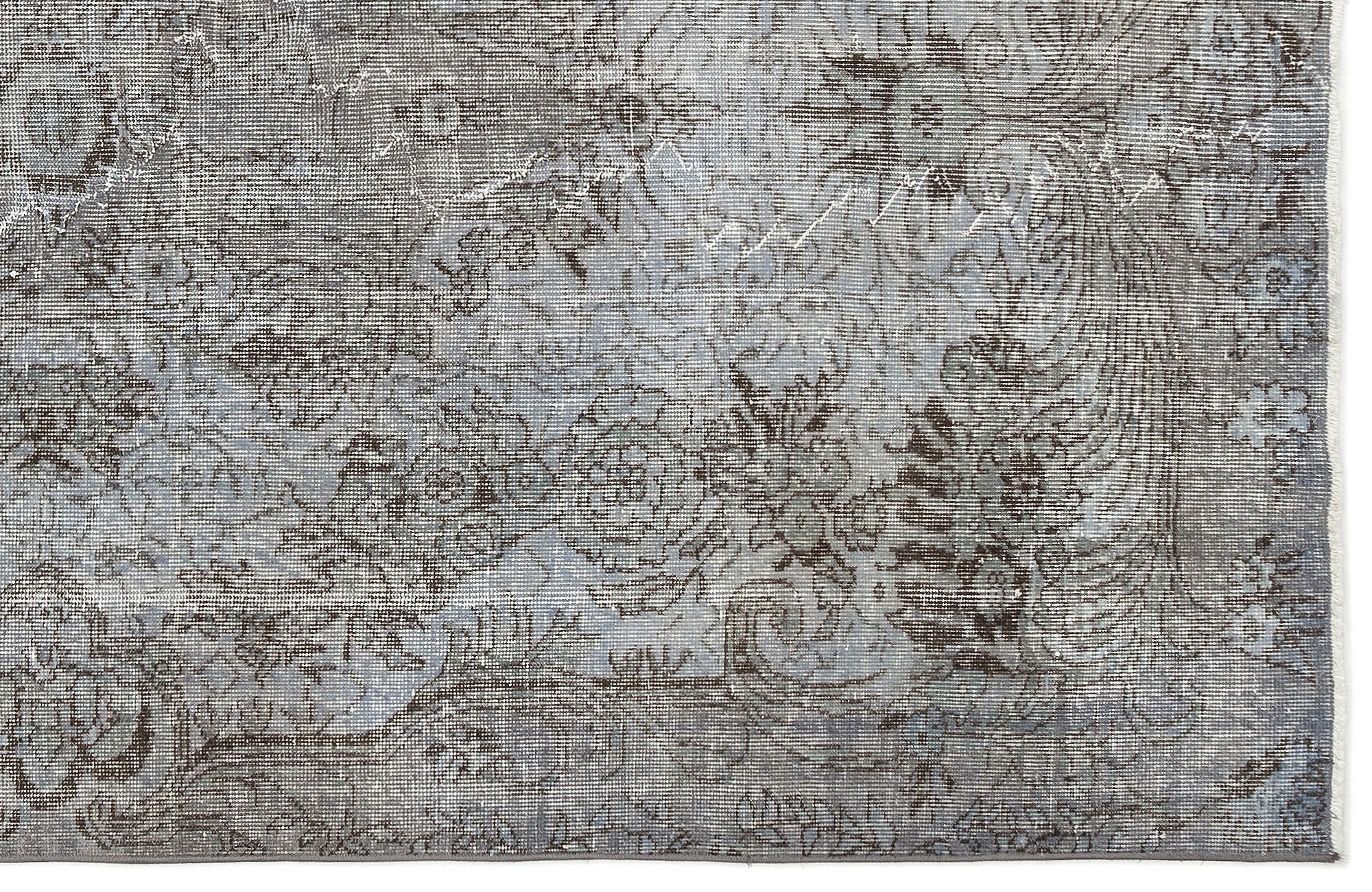 Atina Blue Vintage Wool Handmade Area Rug 5'5" x 9'3"