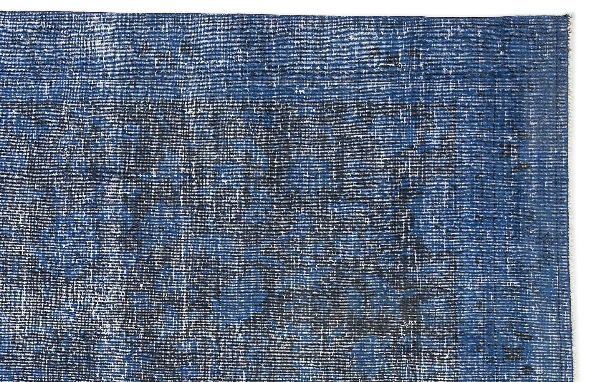 Atina Blue Vintage Wool Handmade Area Rug 5'9" x 10'9"