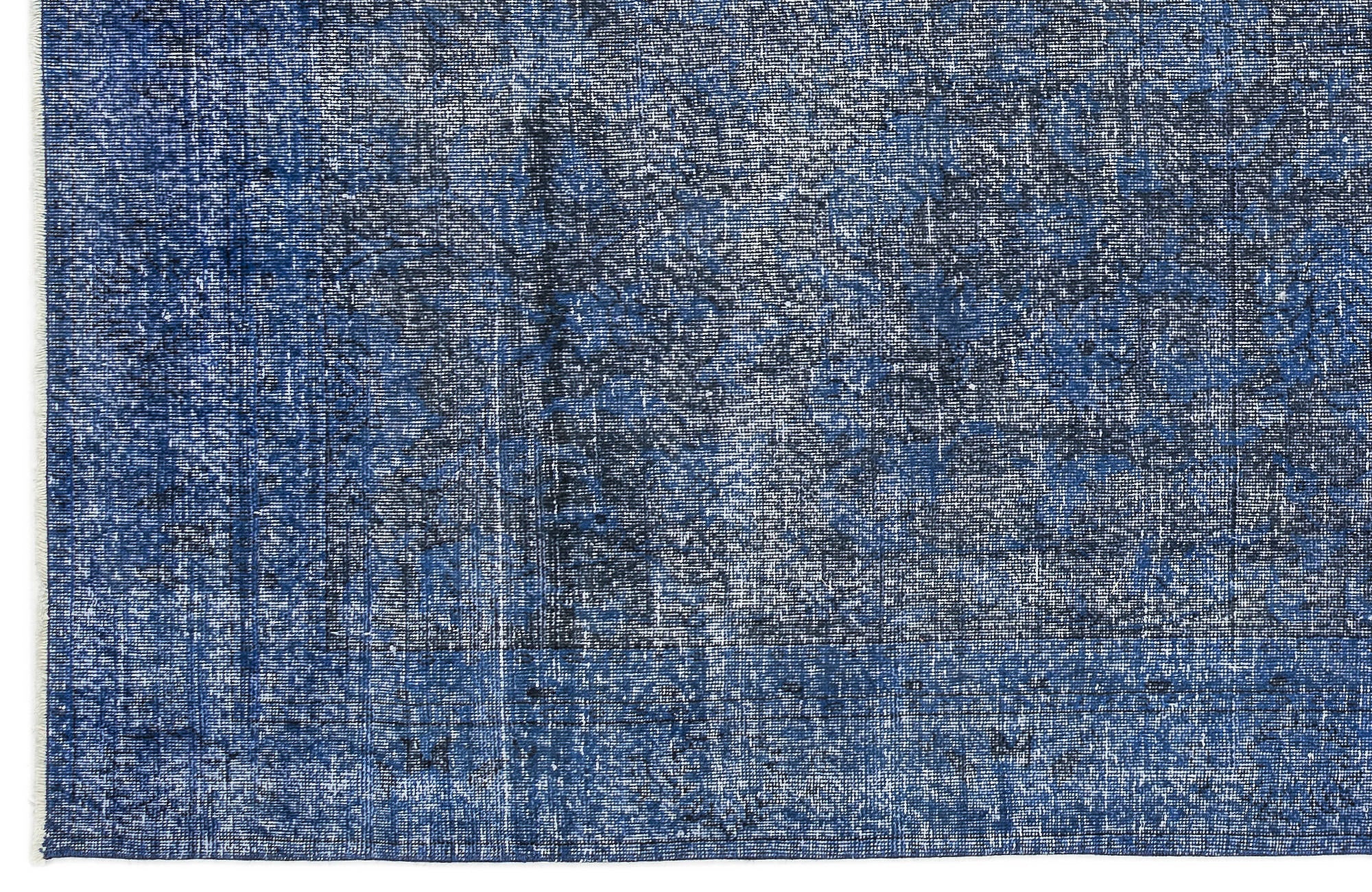 Atina Blue Vintage Wool Handmade Area Rug 5'9" x 10'9"