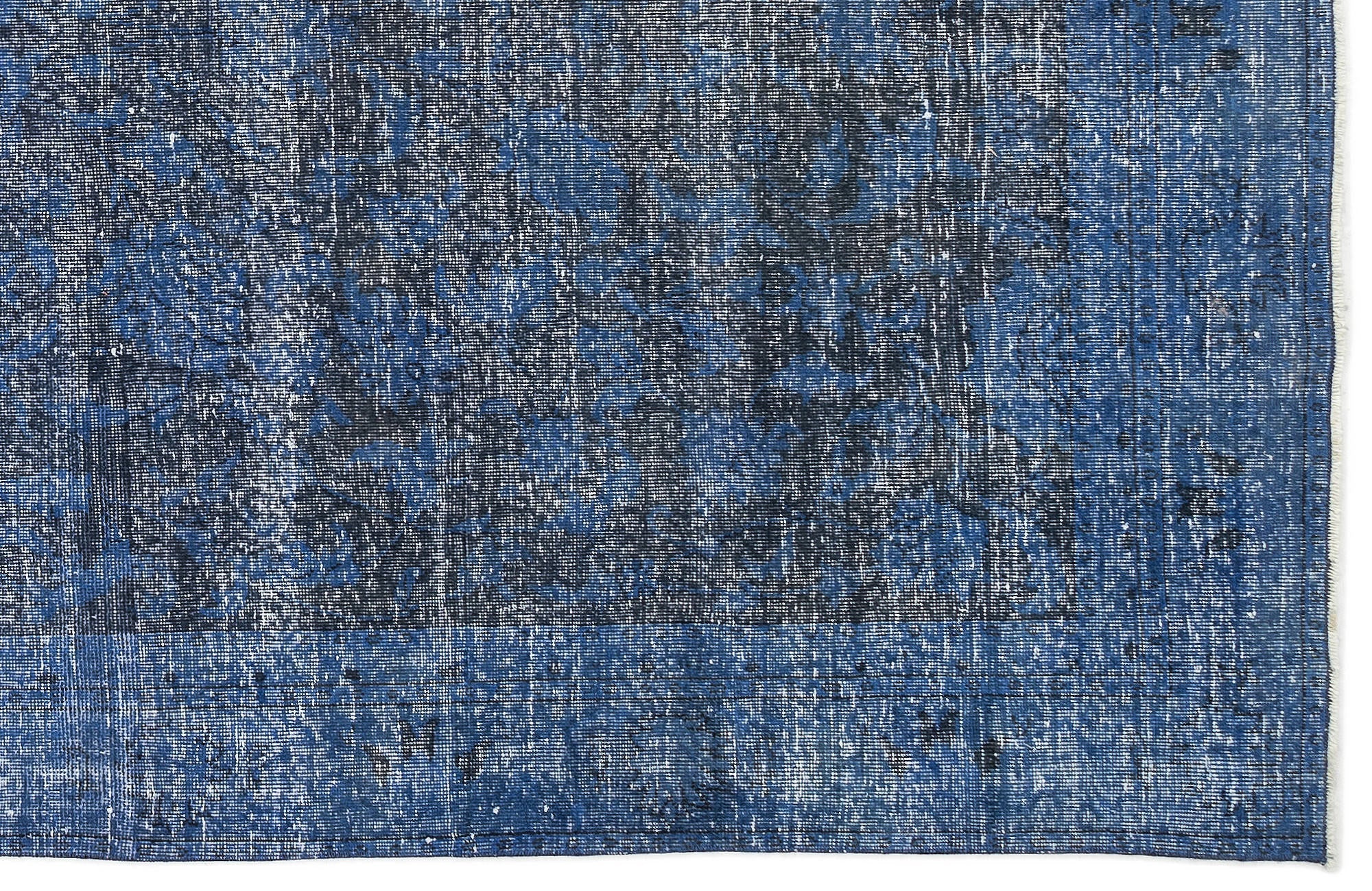 Atina Blue Vintage Wool Handmade Area Rug 5'9" x 10'9"