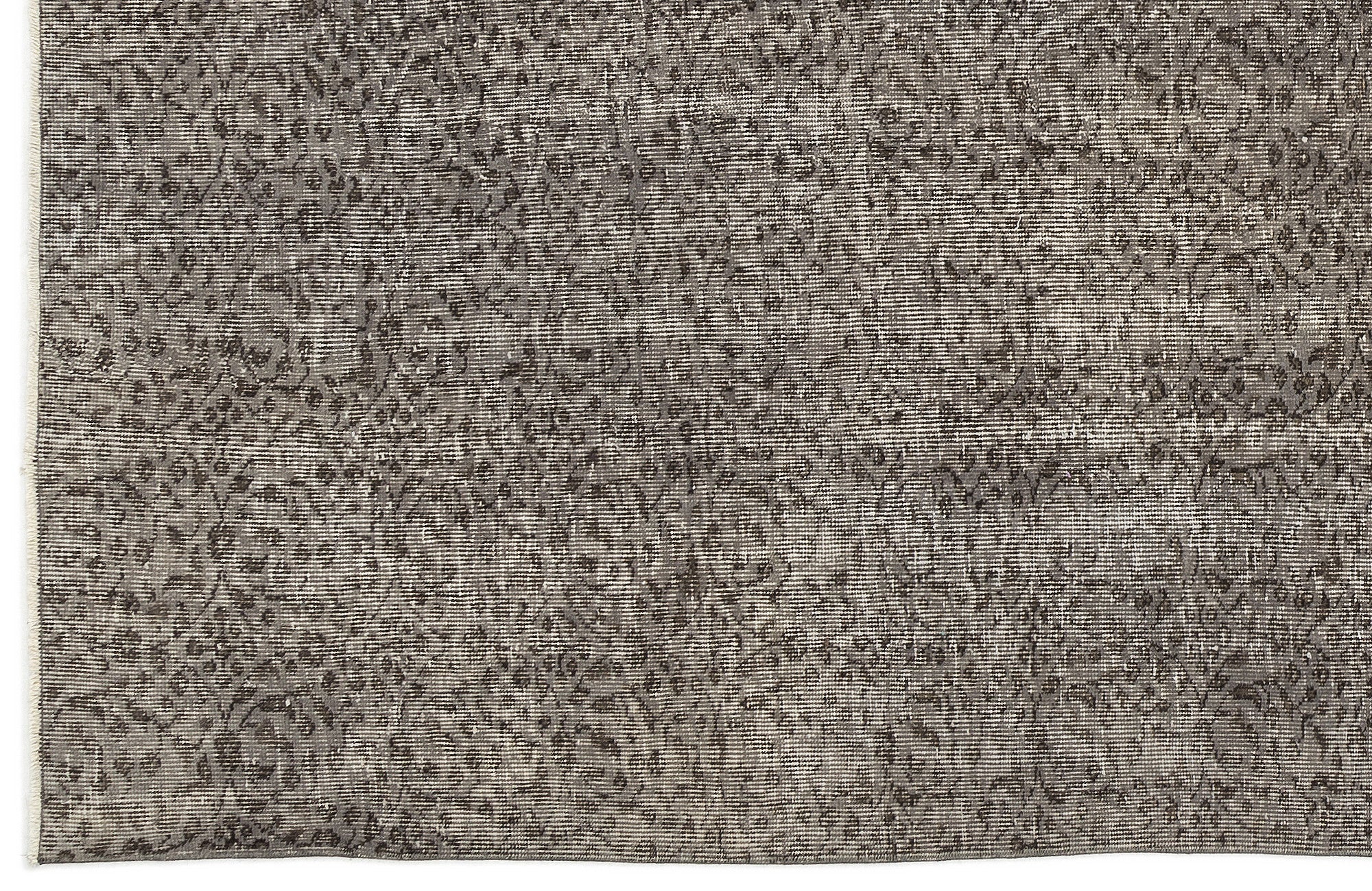 Atina Grey Vintage Wool Handmade Area Rug 5'6" x 9'5"